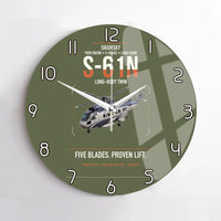 Thumbnail for Sikorsky S-61N design on green army no frame wall clock