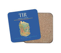 Thumbnail for Tirupati Airport (TIR) design on blue 1 piece coaster
