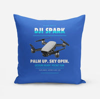 Thumbnail for DJI Spark design on blue pillow