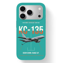 Thumbnail for KC-135 STRATOTANKER design on turquoise magsafe iphone case, for iPhone 17 Pro