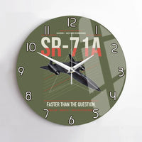 Thumbnail for SR-71A Blackbird design on green army no frame wall clock