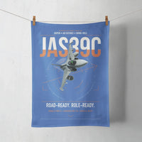 Thumbnail for Saab JAS 39C Gripen design on blue towel