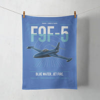 Thumbnail for F9F-5 Panther design on blue towel