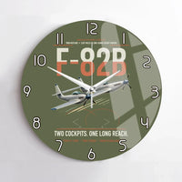 Thumbnail for F-82B Twin Mustang design on green army no frame wall clock