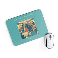 Thumbnail for VINTAGE G4467 - The Wide Cabin Mockup - Designed Mouse Pads design on turquoise rectangle
