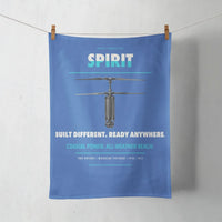 Thumbnail for Ascent AeroSystems Spirit design on blue towel