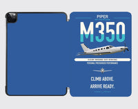 Thumbnail for Piper M350 design on blue ipad tablet case