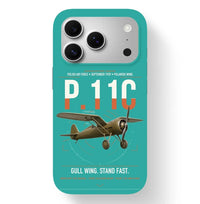Thumbnail for PZL P.11c design on turquoise magsafe iphone case, for iPhone 17 Pro