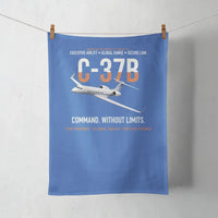 Thumbnail for C-37B Global Command Link design on blue towel