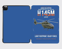 Thumbnail for Airbus Helicopters H145M LUH SOF design on blue ipad tablet case