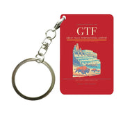 Thumbnail for Great Falls International Airport (GTF) design on red key chain