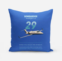 Thumbnail for Bombardier Learjet 29 design on blue pillow