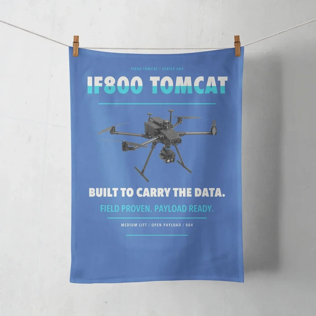 Inspired Flight IF800 Tomcat design on blue towel