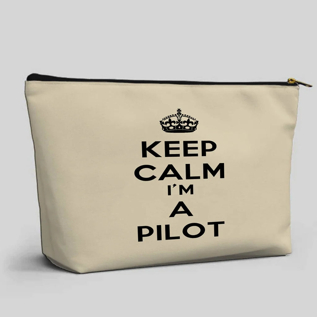 Keep Calm I'm A Pilot Zipper Pouch - view 15