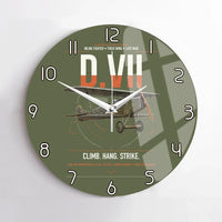 Thumbnail for Fokker D.VII design on green army no frame wall clock