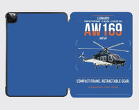Thumbnail for Leonardo AW169 design on blue ipad tablet case
