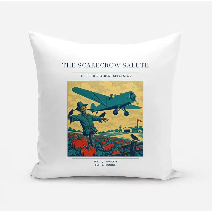 VINTAGE G4396 - The Scarecrow Salute - Designed Pillows design on white