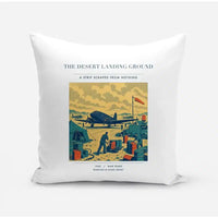 Thumbnail for VINTAGE G4517 - The Desert Landing Ground - Designed Pillows design on white
