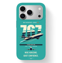 Thumbnail for Boeing 767-300ER design on turquoise magsafe iphone case