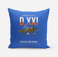 Thumbnail for Fokker D.XXI — Dutch LVA aircraft 221 design on blue pillow