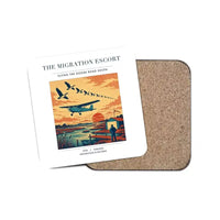 Thumbnail for The Migration Escort - Designed Coasters design on white 1-piece