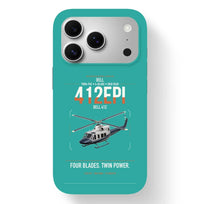 Thumbnail for Bell 412EPI design on turquoise magsafe iphone case, for iPhone 17 Pro