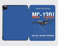 Thumbnail for MC-130J COMMANDO II design on blue ipad tablet case