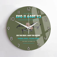 Thumbnail for Autel EVO II Dual 640T V3 design on green army no frame wall clock