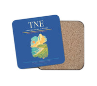 Thumbnail for Tanegashima Airport (TNE) design on blue 1 piece coaster