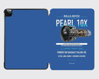 Thumbnail for PEARL 10X design on blue ipad tablet case
