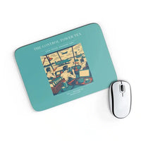 Thumbnail for VINTAGE G4375 - The Control Tower Tea - Designed Mouse Pads design on turquoise rectangle