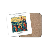 Thumbnail for The Lightkeeper Rotation - Designed Coasters design on white 1-piece