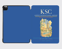 Thumbnail for Košice International Airport (KSC) design on blue ipad tablet case