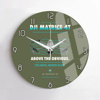 Thumbnail for DJI Matrice 4T design on green army no frame wall clock