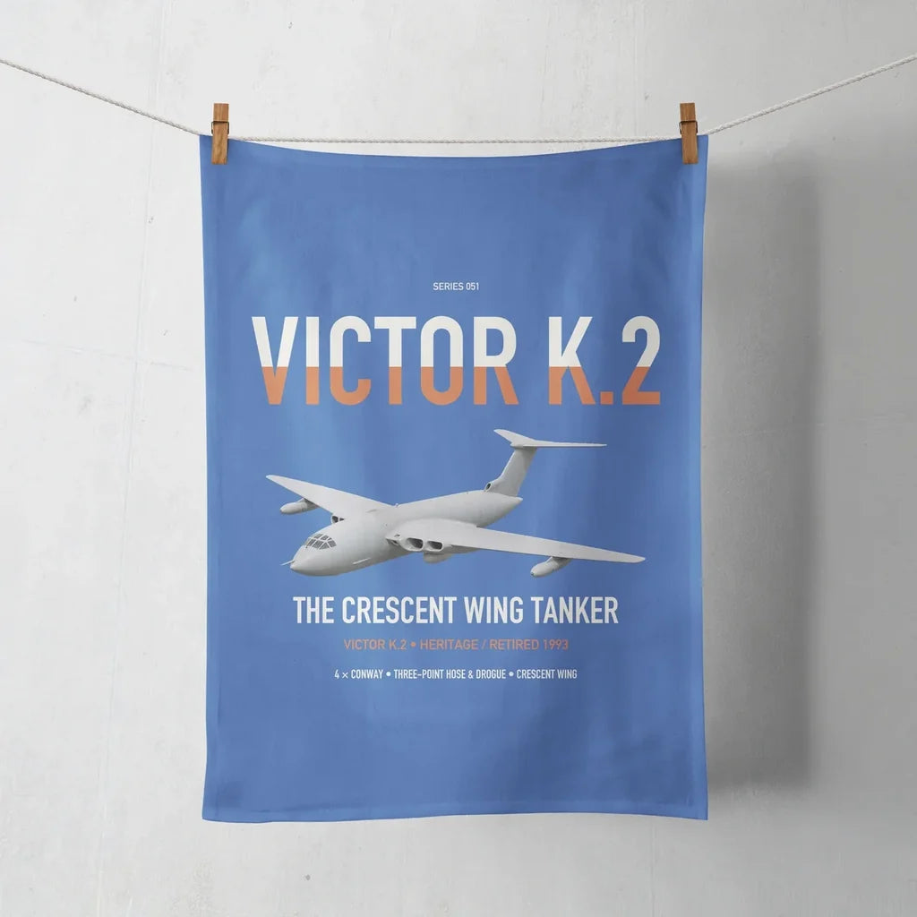 Handley Page Victor K.2 design on blue towel