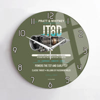 Thumbnail for JT8D design on green army no frame wall clock