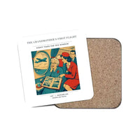 Thumbnail for The Grandmother's First Flight - Designed Coasters design on white 1-piece