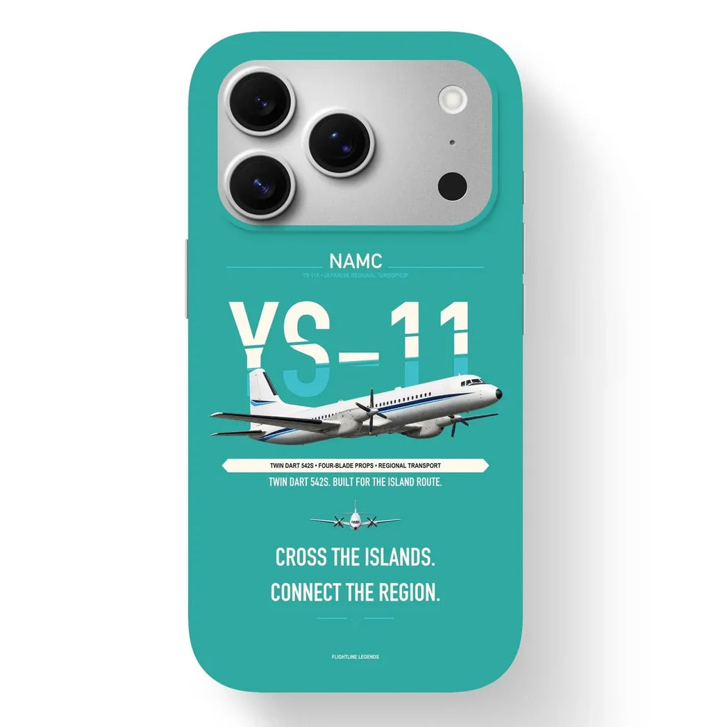 NAMC YS-11A Case design on turquoise iphone case