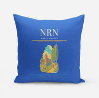 Thumbnail for Weeze Airport (NRN) design on blue pillow
