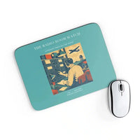 Thumbnail for VINTAGE G4514 - The Radio Room Watch - Designed Mouse Pads design on turquoise rectangle
