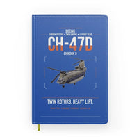 Thumbnail for Boeing CH-47D design on blue notebook