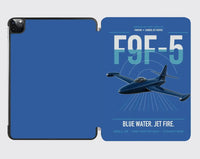 Thumbnail for F9F-5 Panther design on blue ipad tablet case