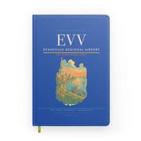 Thumbnail for Evansville Regional Airport (EVV) design on blue notebook