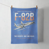 Thumbnail for F-82B Twin Mustang design on blue towel