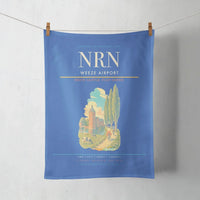 Thumbnail for Weeze Airport (NRN) design on blue towel