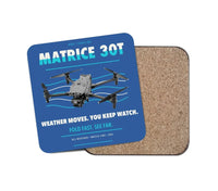 Thumbnail for DJI Matrice 30T design on blue 1 piece coaster