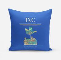 Thumbnail for Shaheed Bhagat Singh International Airport (IXC) design on blue pillow