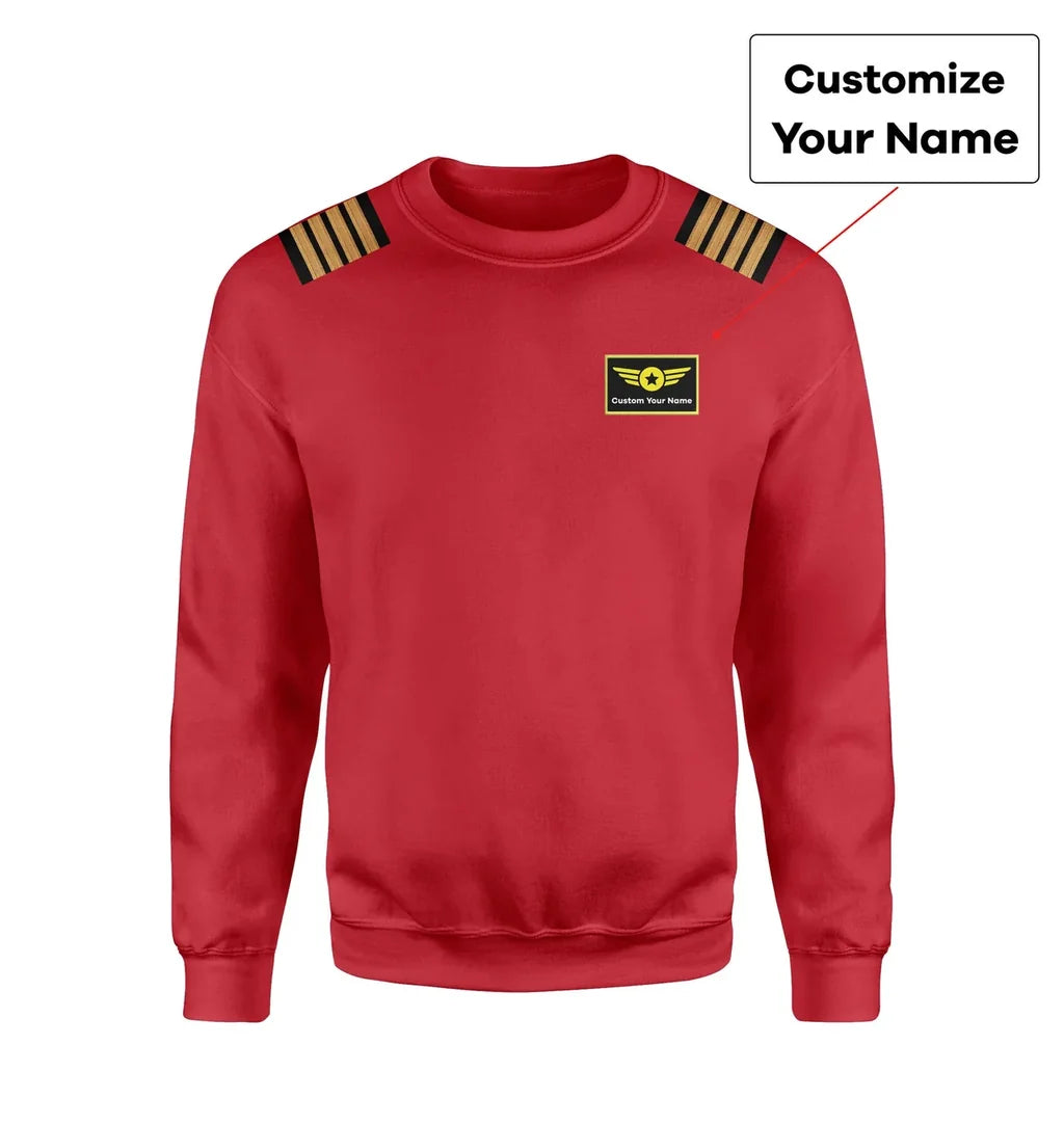Customisable Pilot Epaulettes 3D Sweatshirt - view 15