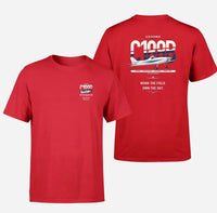 Thumbnail for Cessna A188B AgTruck design on red t-shirt, double-side print