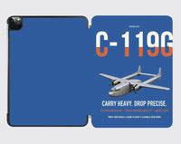 Thumbnail for C-119G Flying Boxcar design on blue ipad tablet case